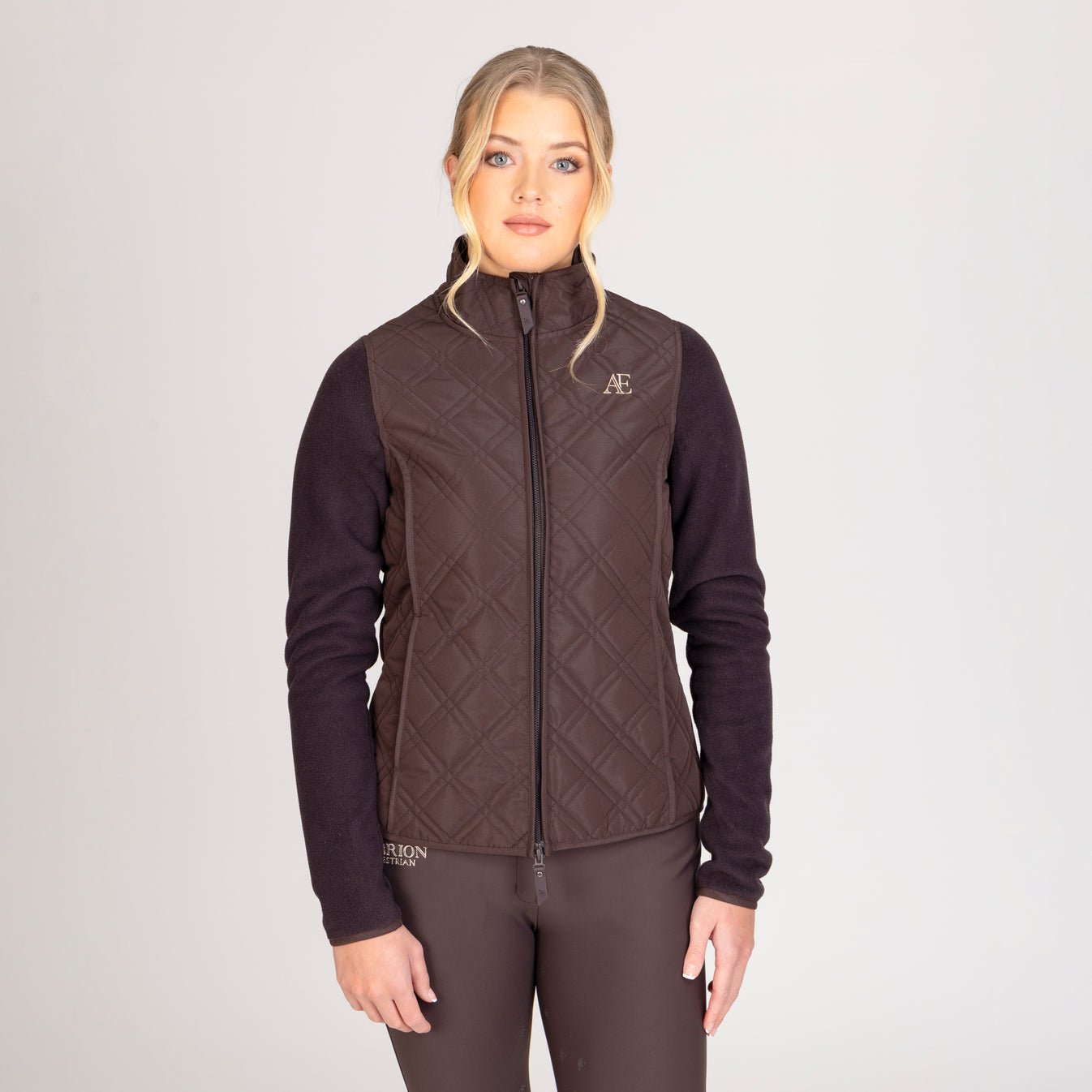 Aubrion Equestrian Hybrid Jacket - Espresso - Nags Essentials