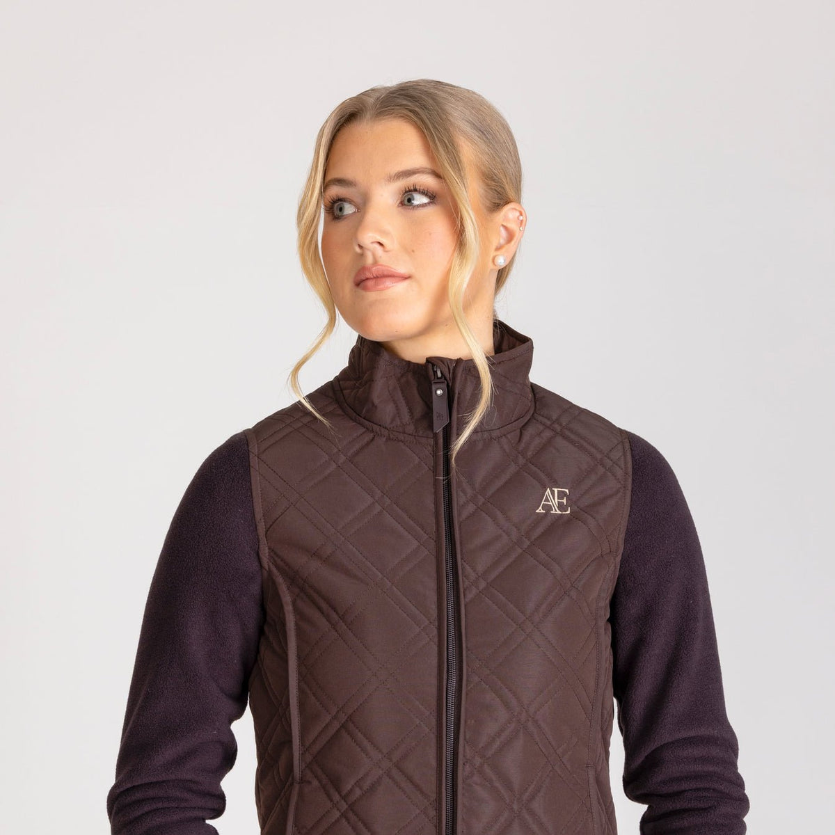 Aubrion Equestrian Hybrid Jacket - Espresso - Nags Essentials