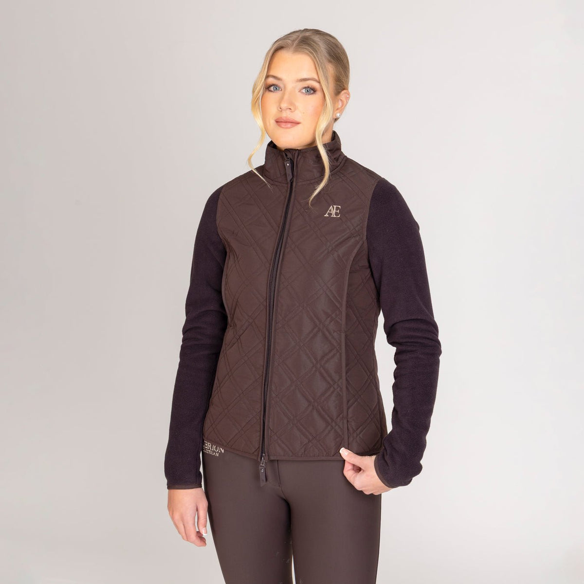 Aubrion Equestrian Hybrid Jacket - Espresso - Nags Essentials