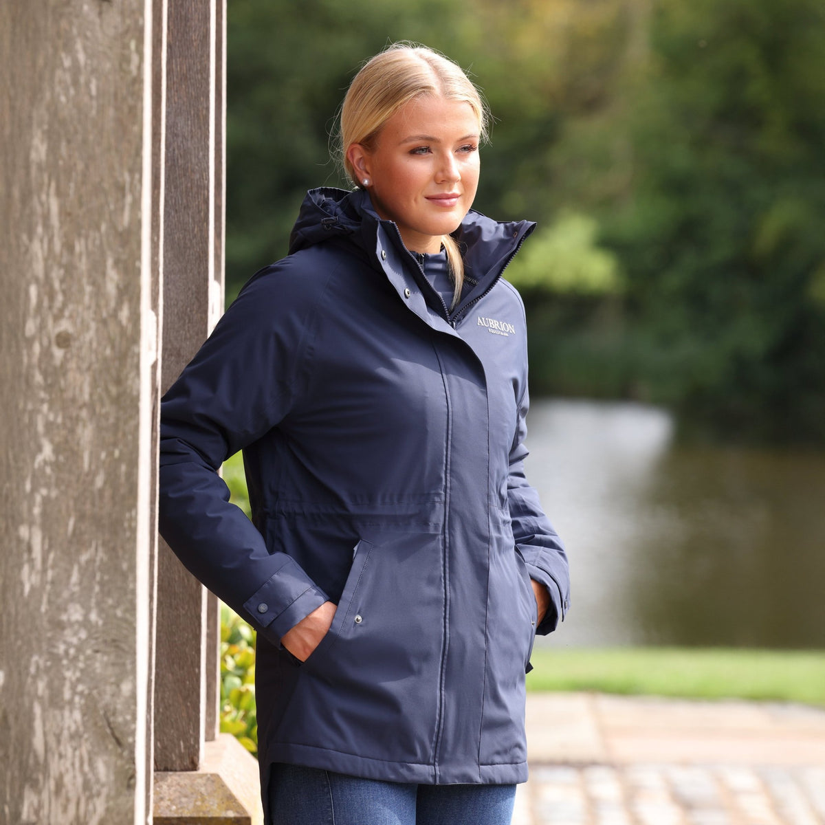 Aubrion Equestrian Lightweight Coat - Midnight - Nags Essentials
