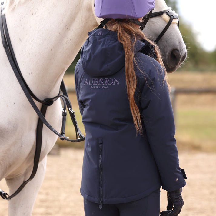 Aubrion Equestrian Lightweight Coat - Young Rider - Midnight - Nags Essentials