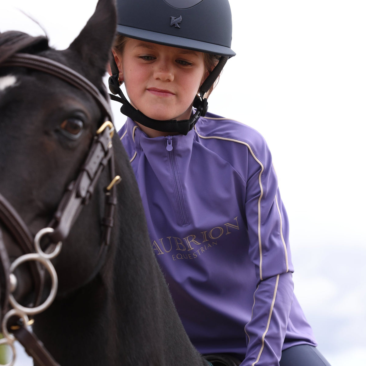 Aubrion Equestrian Long Sleeve Base Layer - Young Rider - Nags Essentials