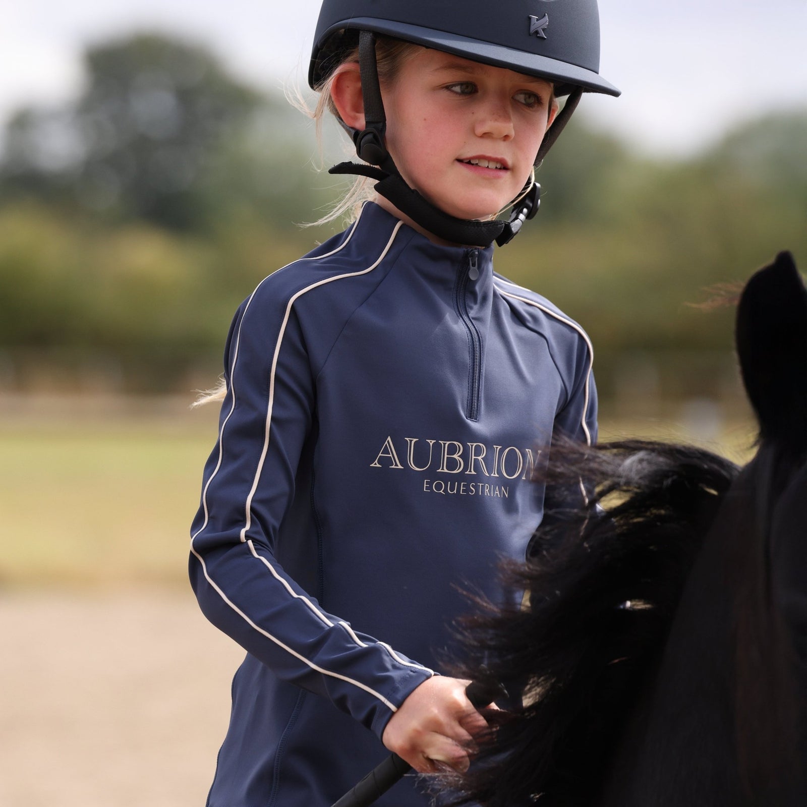 Aubrion Equestrian Long Sleeve Base Layer - Young Rider - Nags Essentials