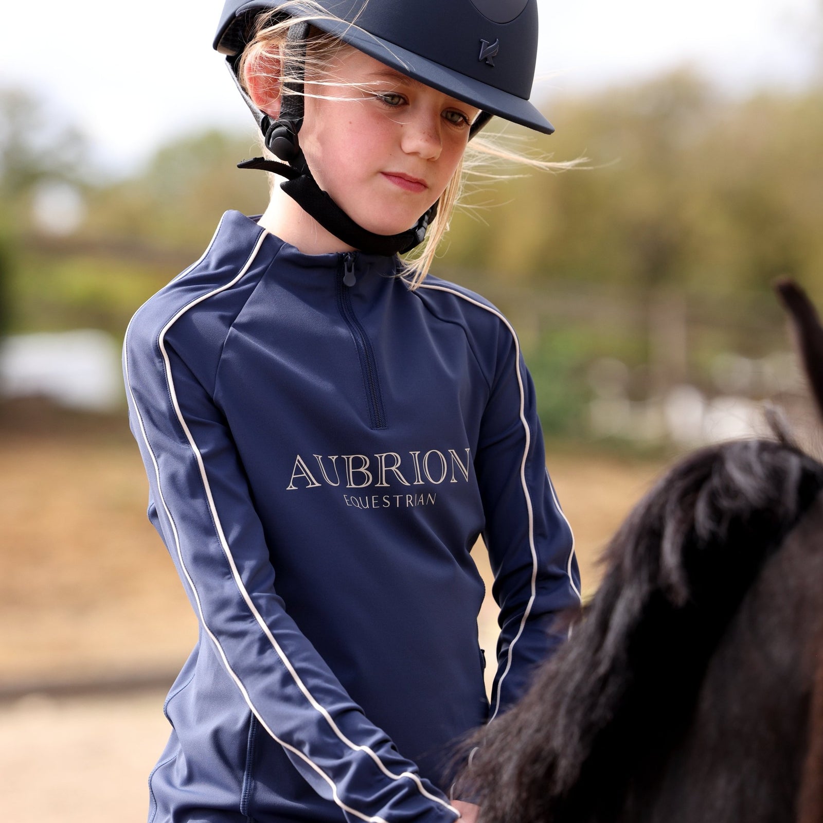 Aubrion Equestrian Long Sleeve Base Layer - Young Rider - Nags Essentials