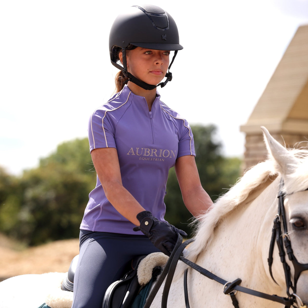 Aubrion Equestrian Short Sleeve Base Layer - Young Rider - Nags Essentials