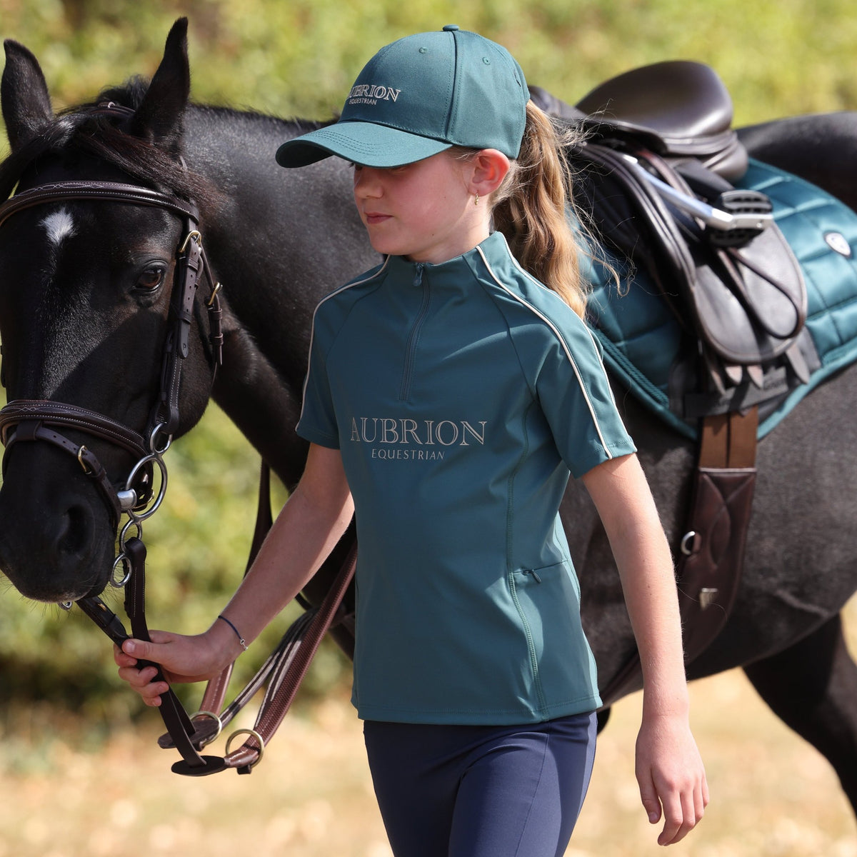Aubrion Equestrian Short Sleeve Base Layer - Young Rider - Nags Essentials