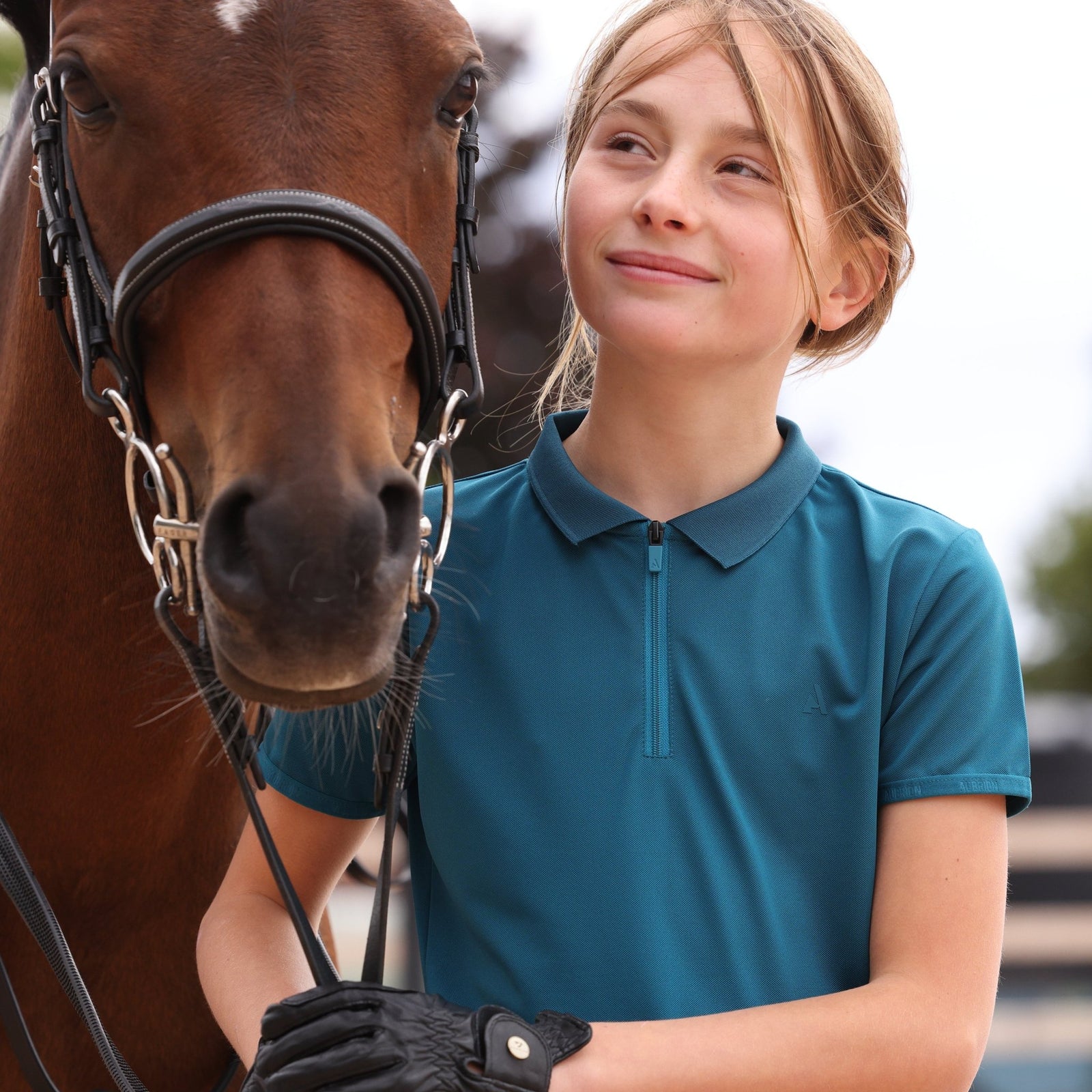 Aubrion React Tech Polo - Young Rider - Nags Essentials