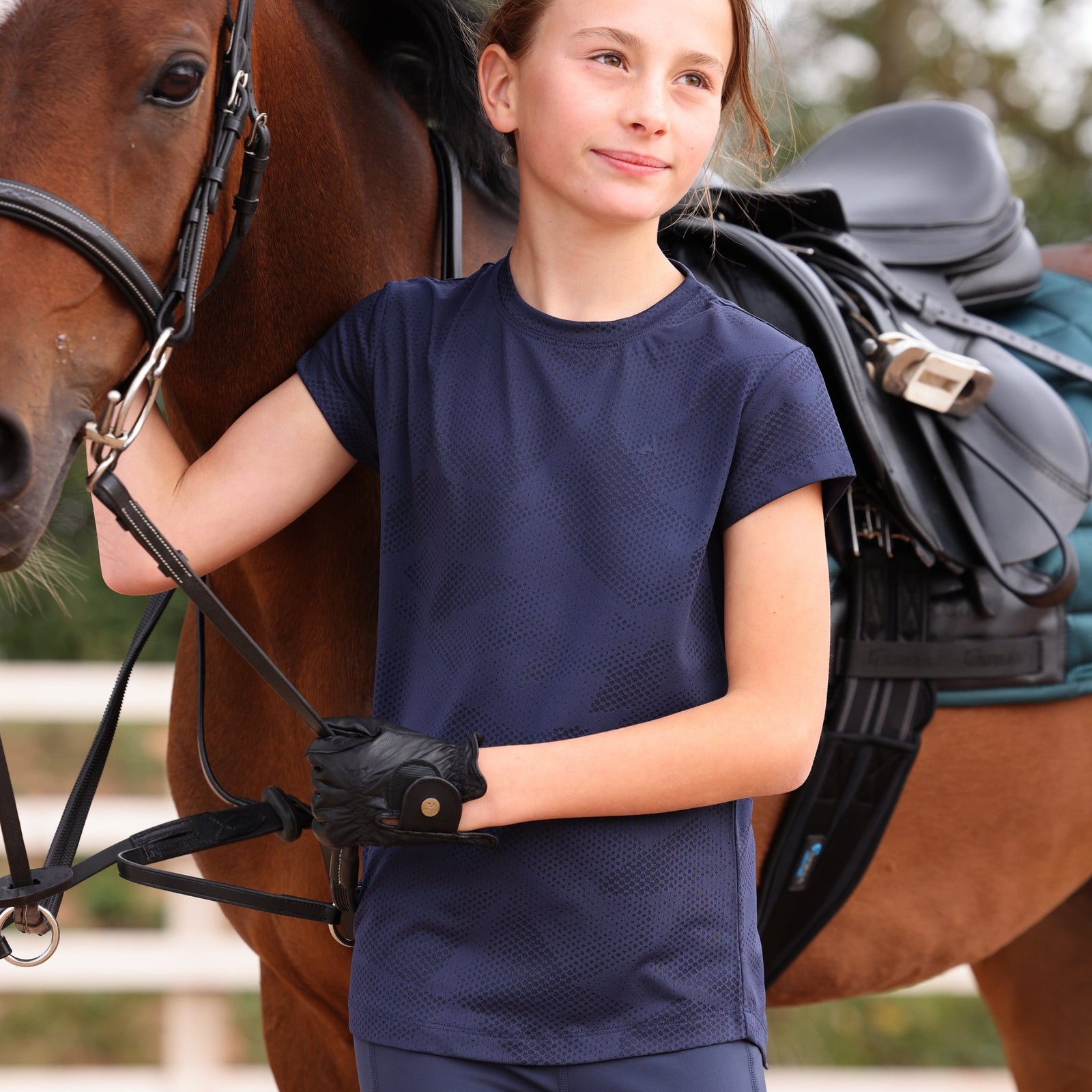 Aubrion React Tech T-Shirt - Young Rider - Nags Essentials