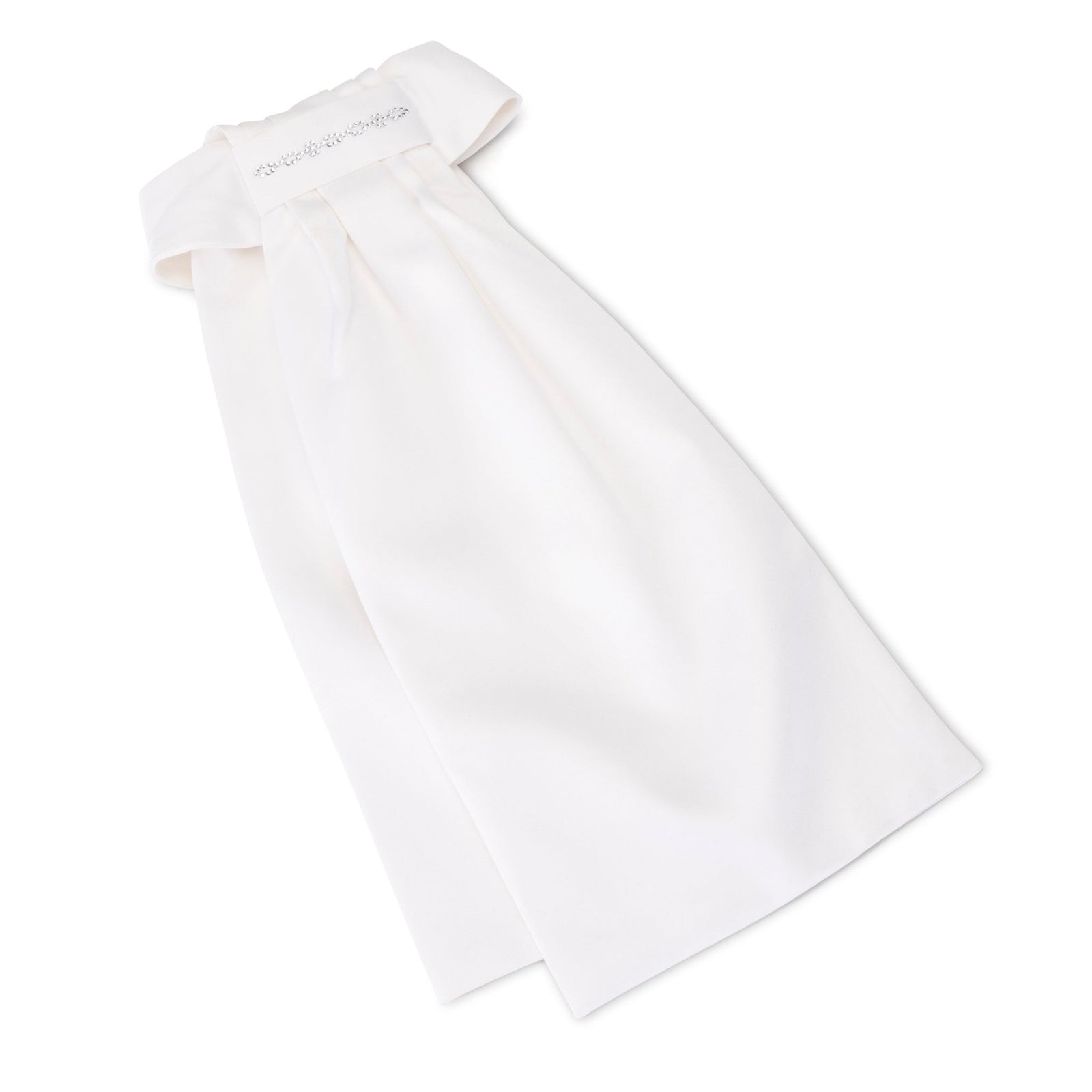 Aubrion Witley Ready Tied Stock - White - Nags Essentials