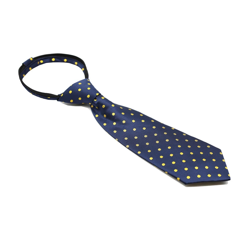 Polka Dot Zipper Tie - Junior