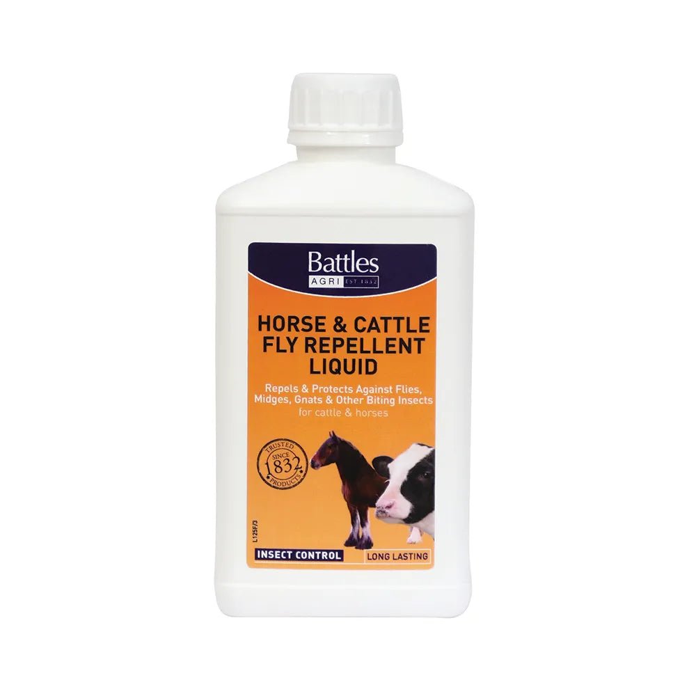Battles Horse & Cattle Fly Repellent Liquid - Nags Essentials