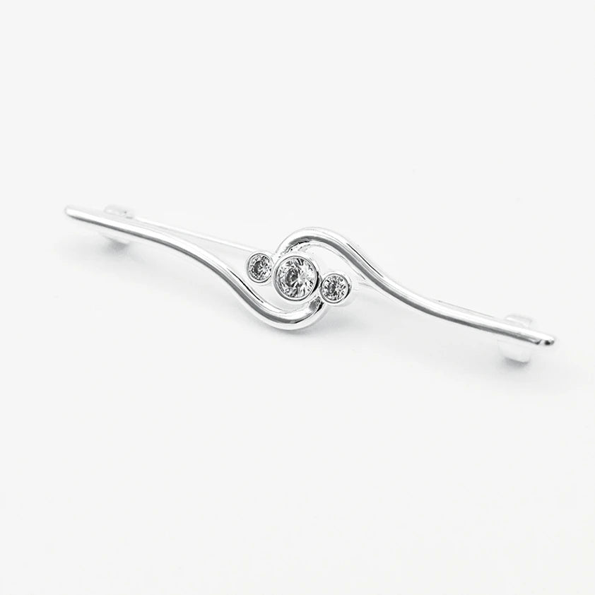 Deluxe Twist Stock Pin - Silver