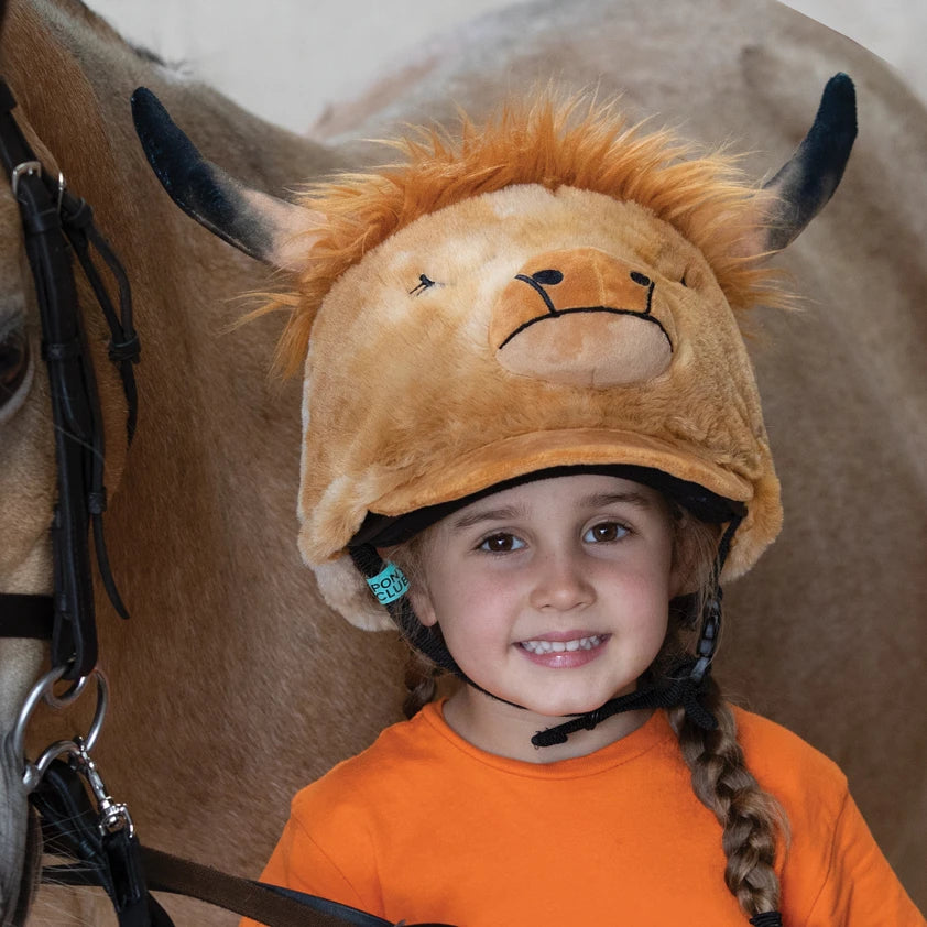Childs Heather Highland Cow Hat Silk