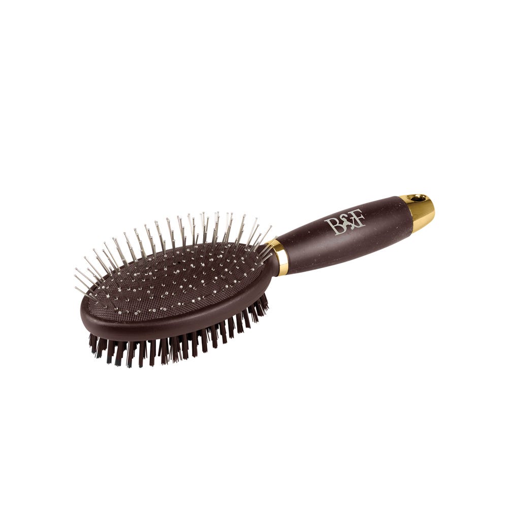 Benji & Flo Gel Handle Double Sided Grooming Brush - Nags Essentials