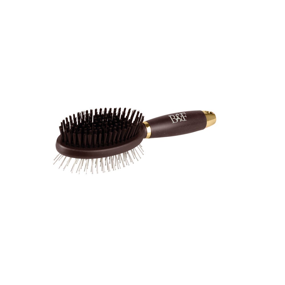Benji &amp; Flo Gel Handle Double Sided Grooming Brush - Nags Essentials