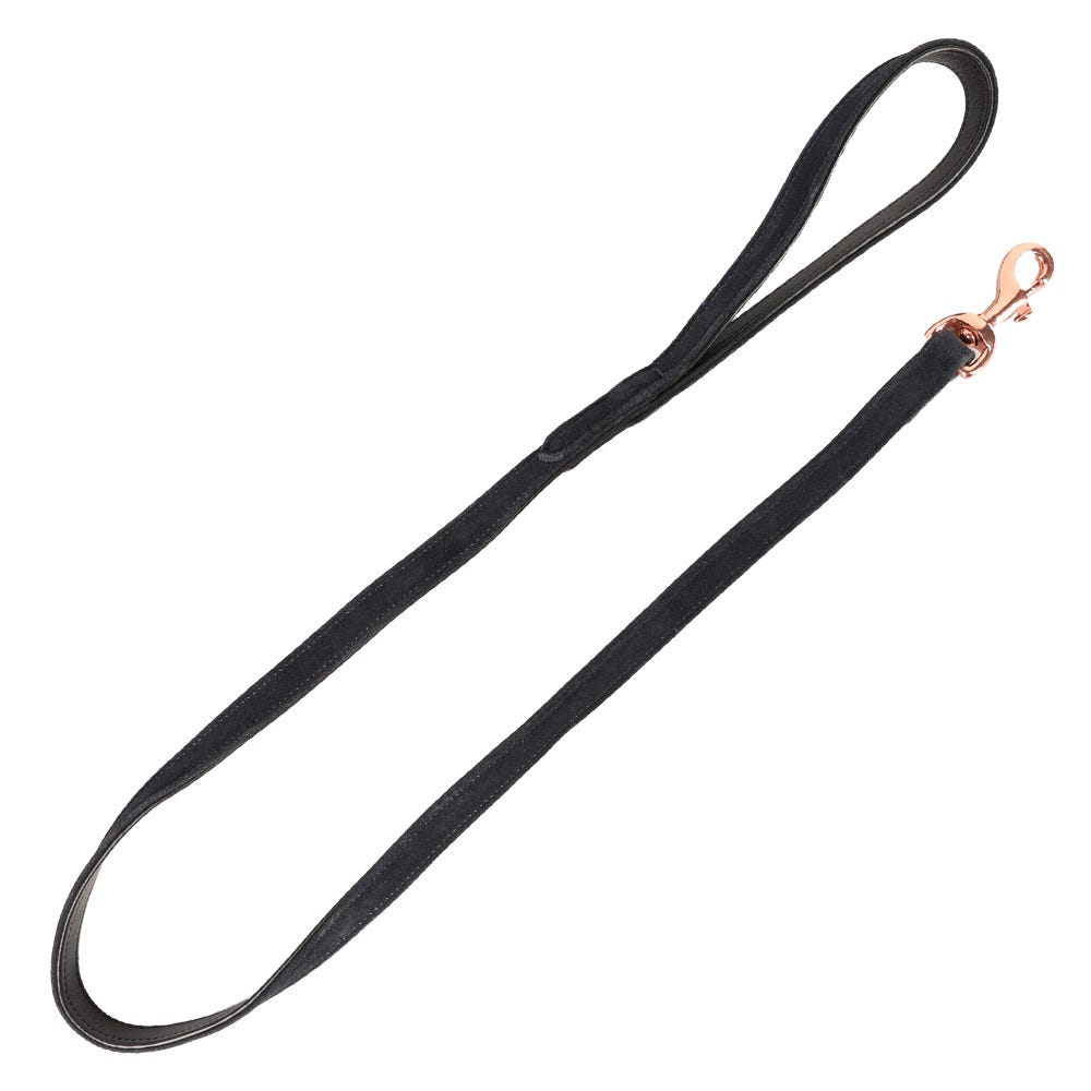 Benji & Flo Noble Suede Dog Lead - Nags Essentials