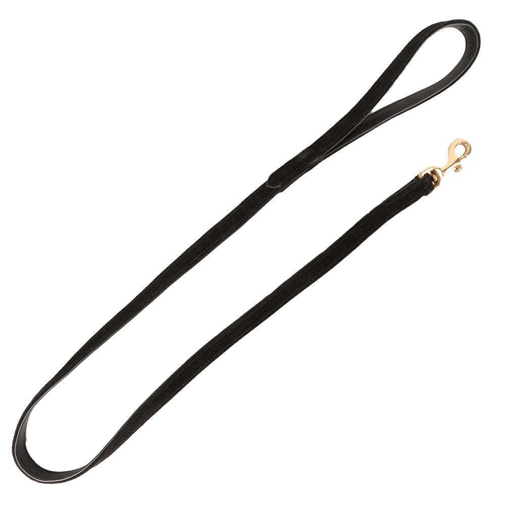 Benji & Flo Noble Suede Dog Lead - Nags Essentials