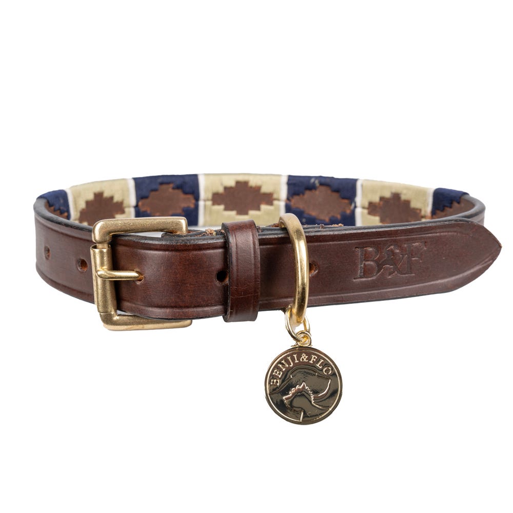 Benji & Flo Sublime Polo Leather Dog Collar - Nags Essentials