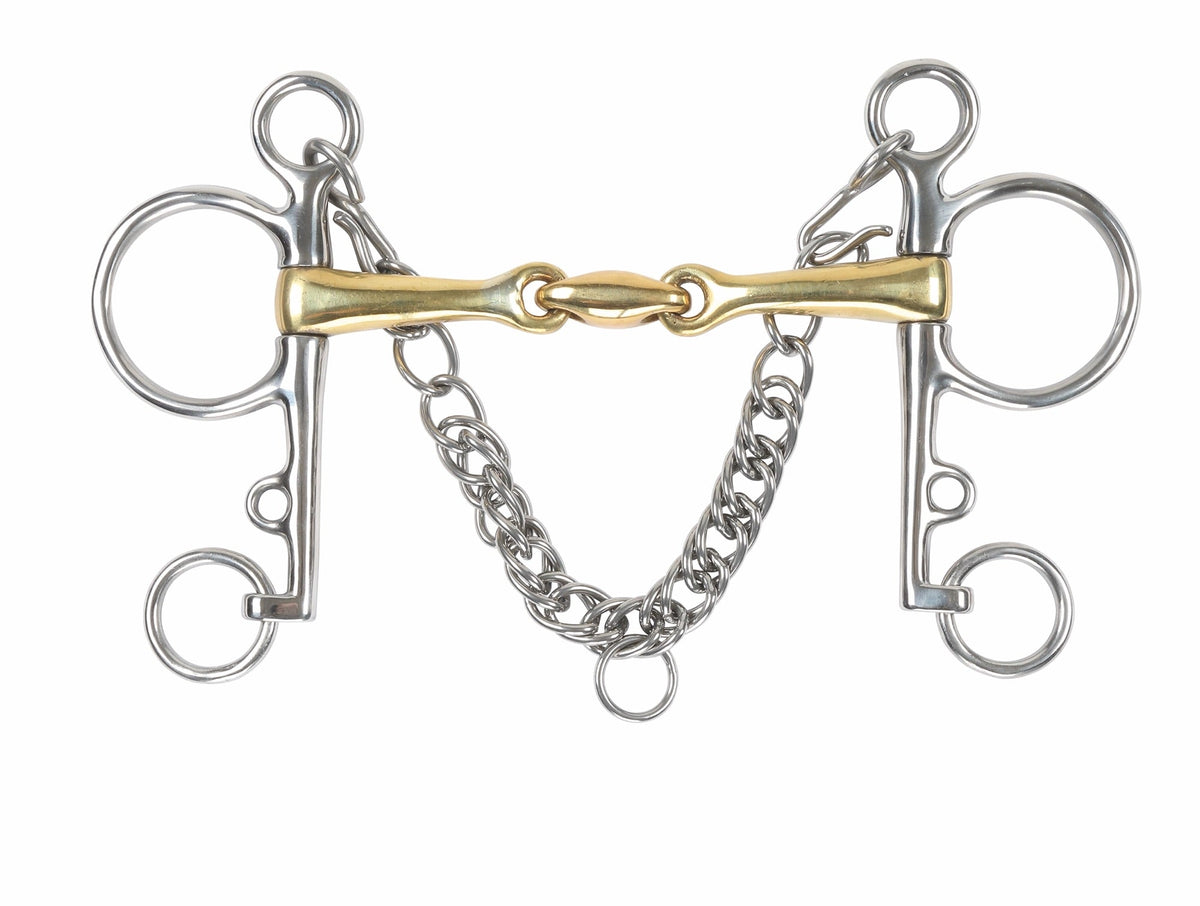 Brass Alloy Pelham with Lozenge - Nags Essentials