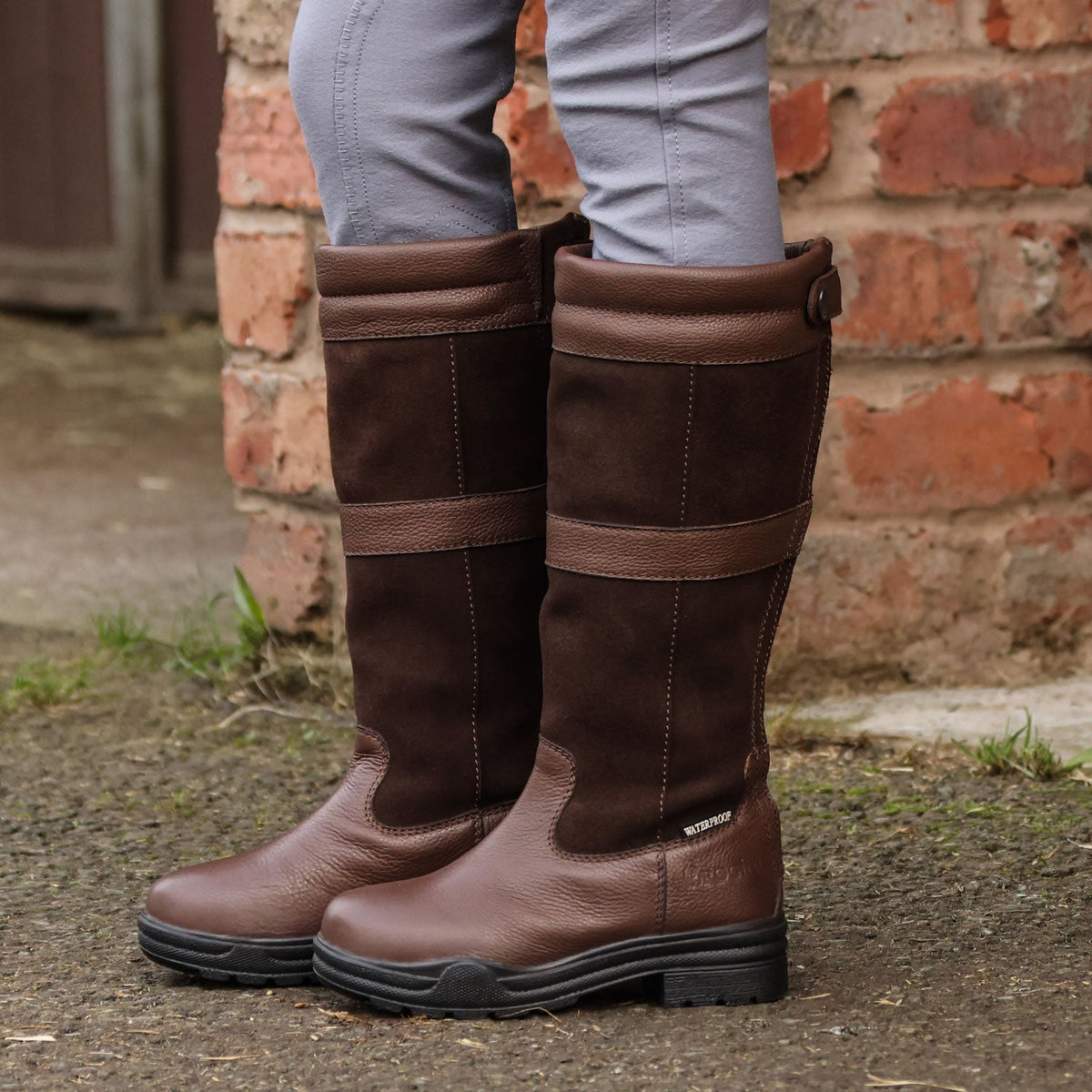 Brogini Hollingworth Piccino Zip Country Boots - Brown - Nags Essentials