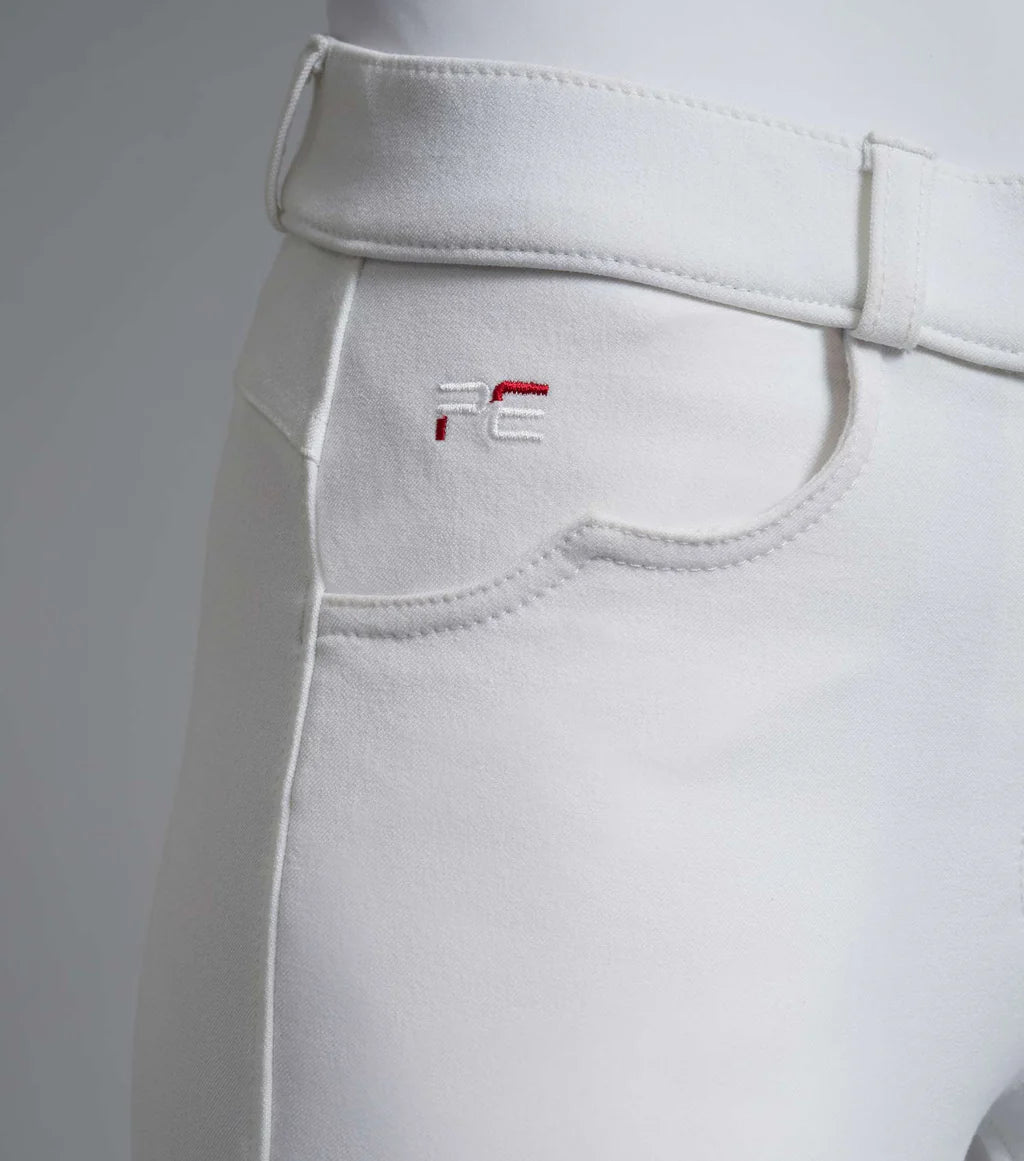Premier Equine Cassa Ladies Full Seat Gel Competition Riding Breeches - White
