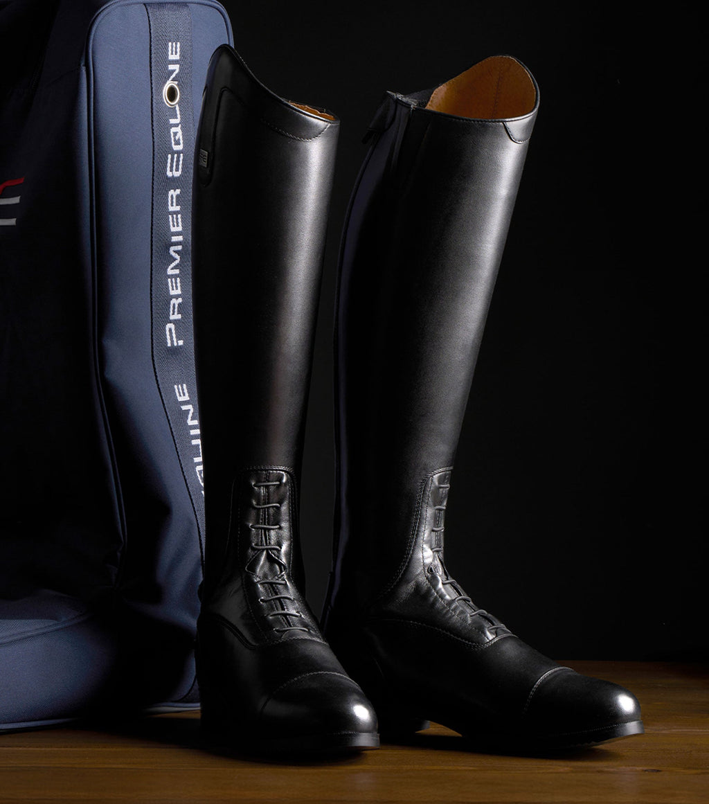 Premier Equine Courbette Leather Field Riding Boots - Black