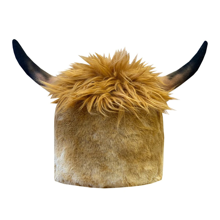 Childs Heather Highland Cow Hat Silk