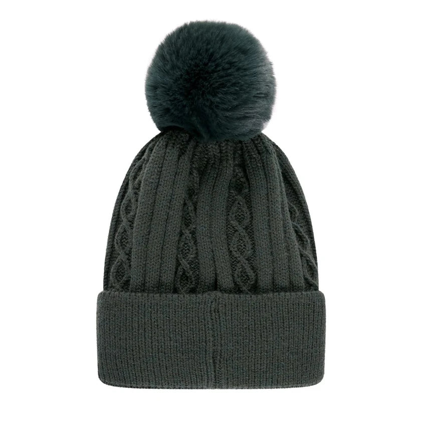 Reknit Recycled Cable Waterproof Knit Hat -Alpine