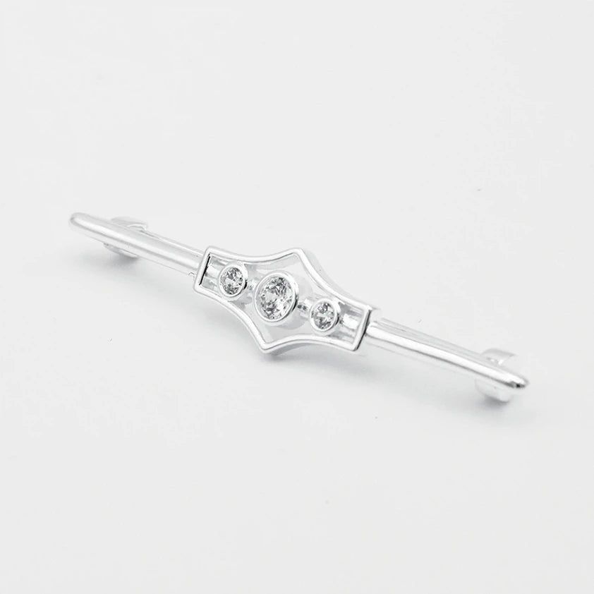 Deluxe Gatsby Stock Pin - Silver - Nags Essentials