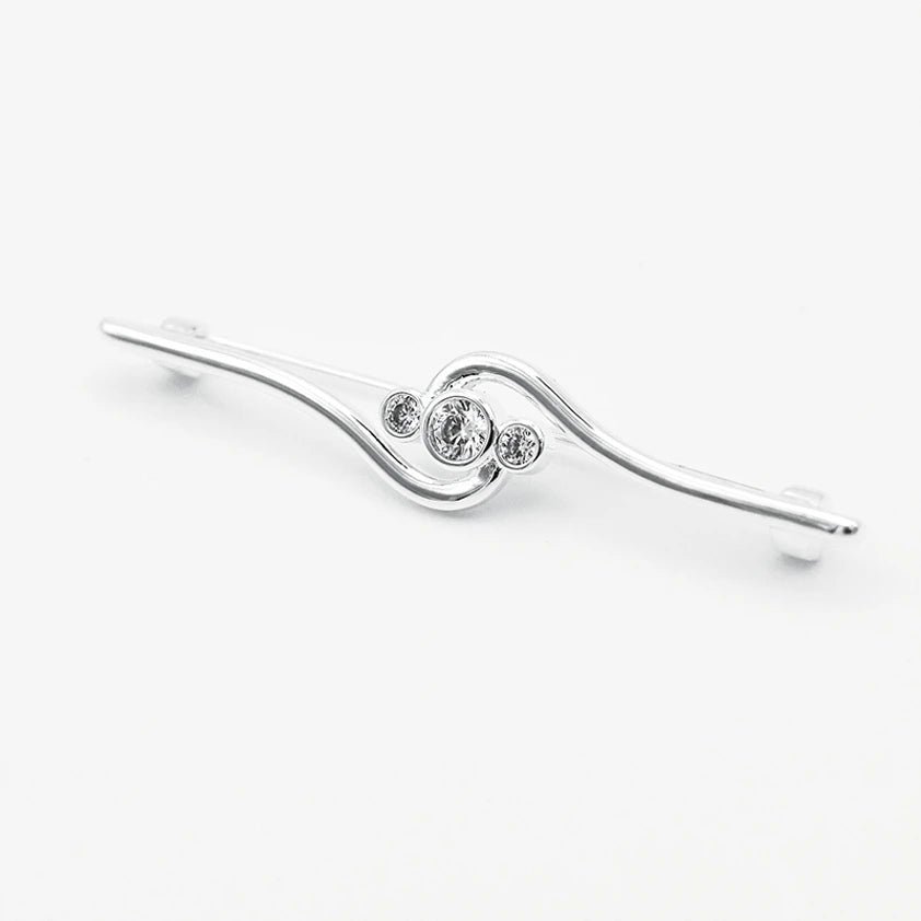 Deluxe Twist Stock Pin - Silver - Nags Essentials