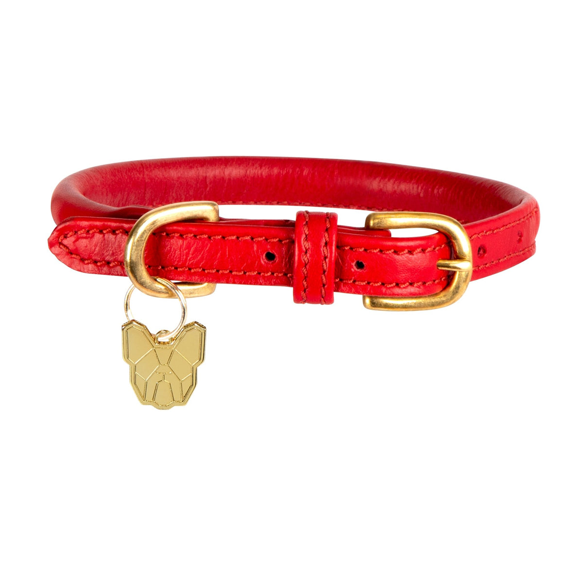 Digby &amp; Fox Rolled Leather Dog Collar - Nags Essentials