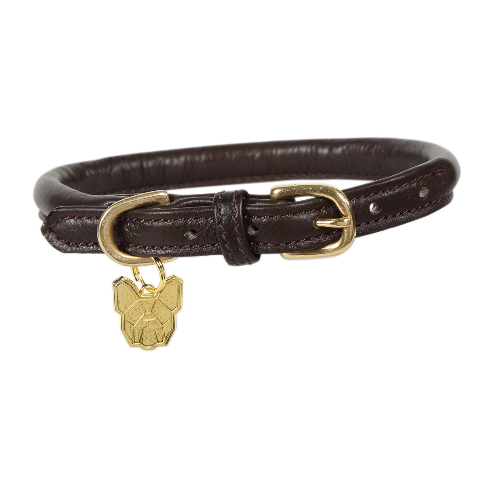 Digby & Fox Rolled Leather Dog Collar - Nags Essentials