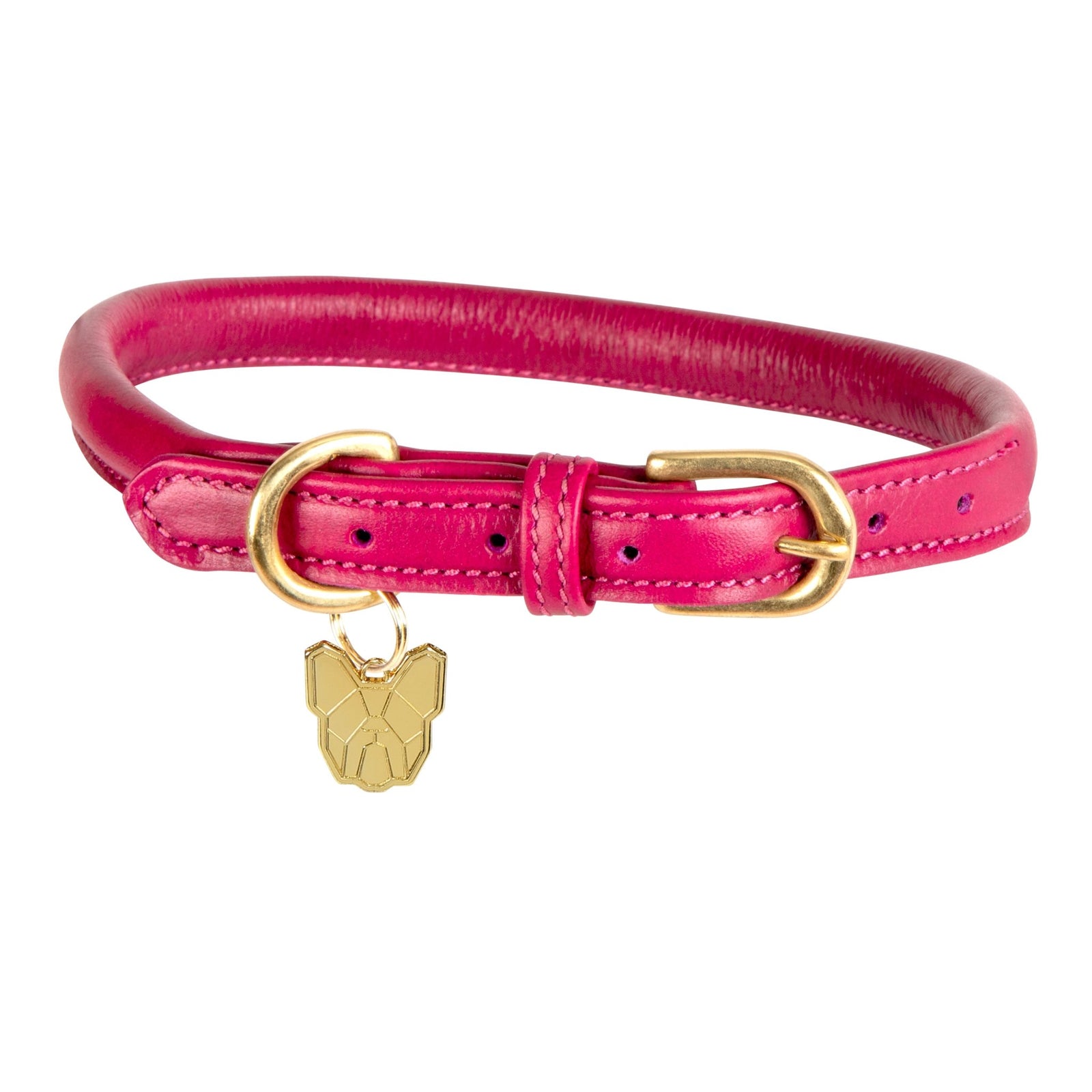 Digby & Fox Rolled Leather Dog Collar - Nags Essentials