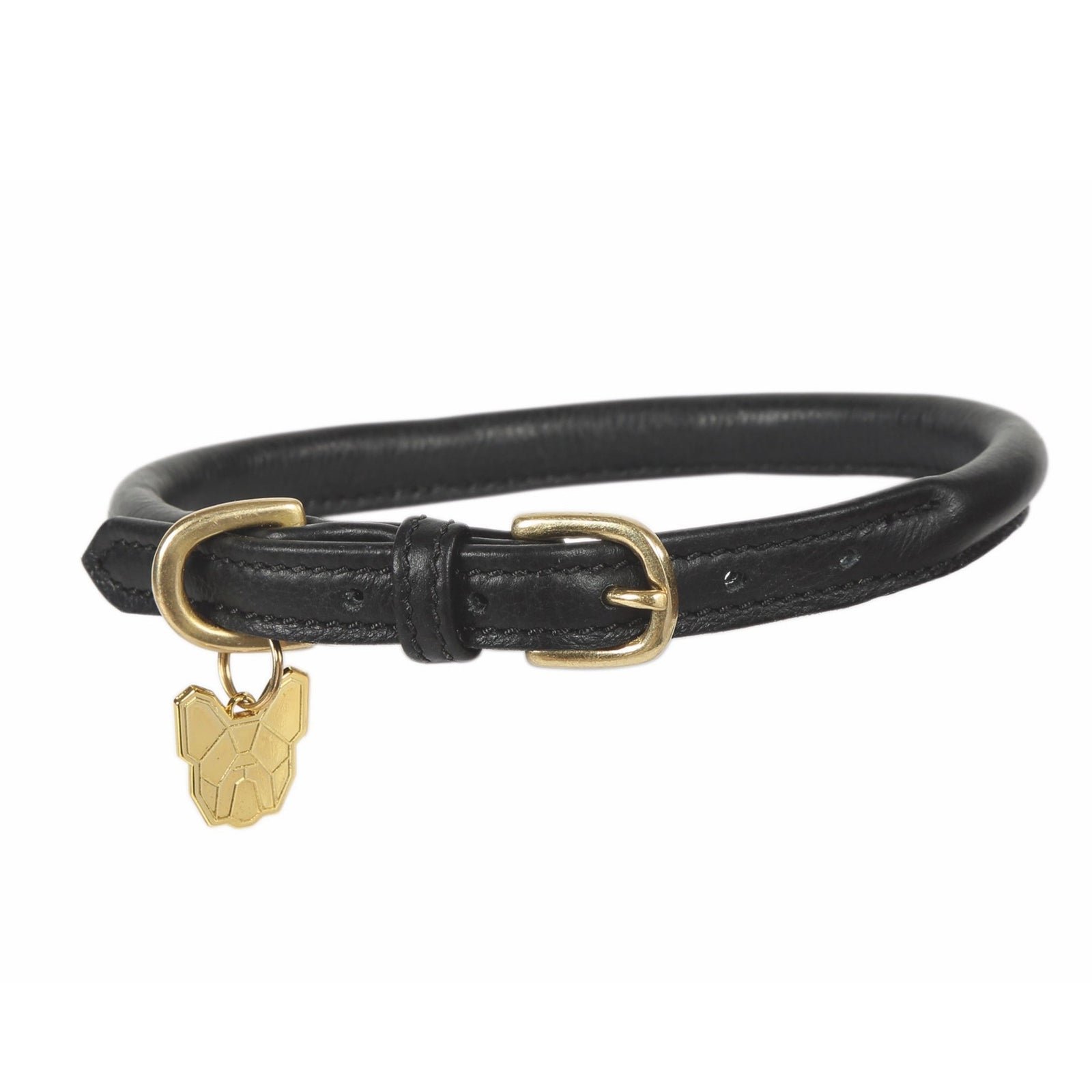Digby & Fox Rolled Leather Dog Collar - Nags Essentials