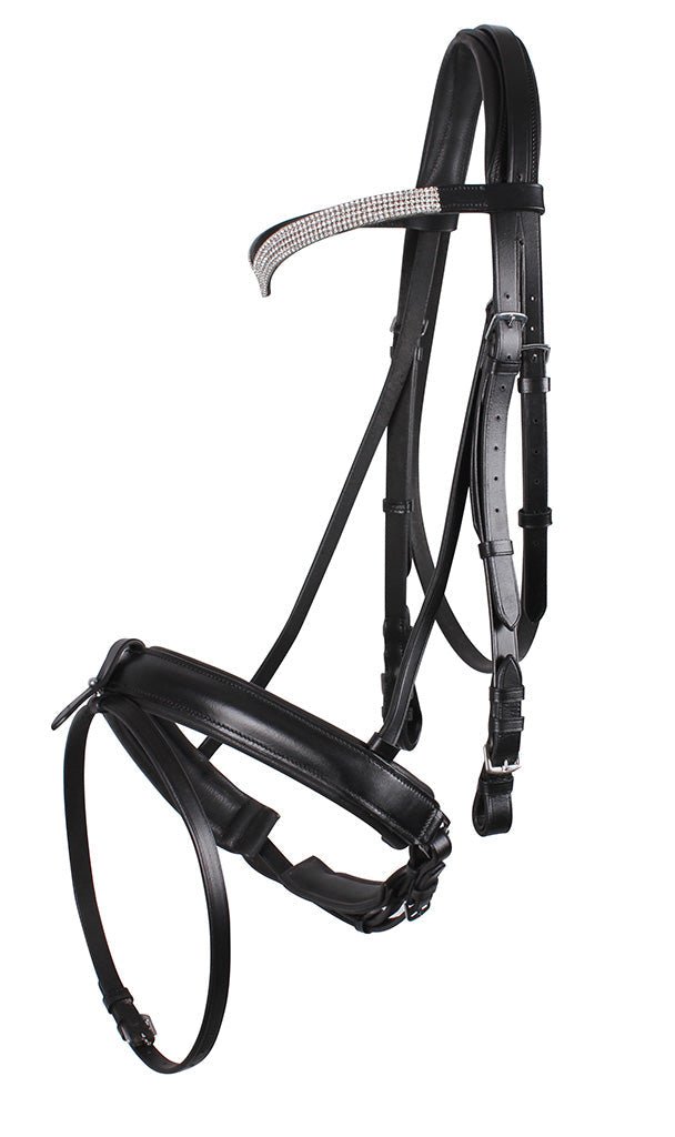 Draft Shire Horse Elegance Bridle - Black - Nags Essentials