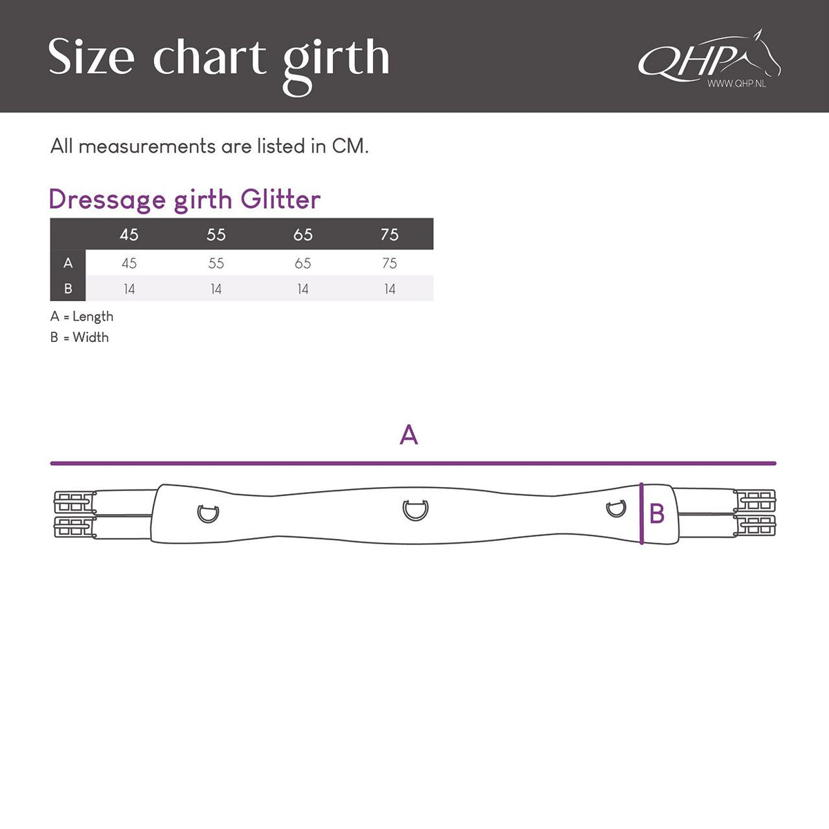 Dressage Girth Glitter - Nags Essentials