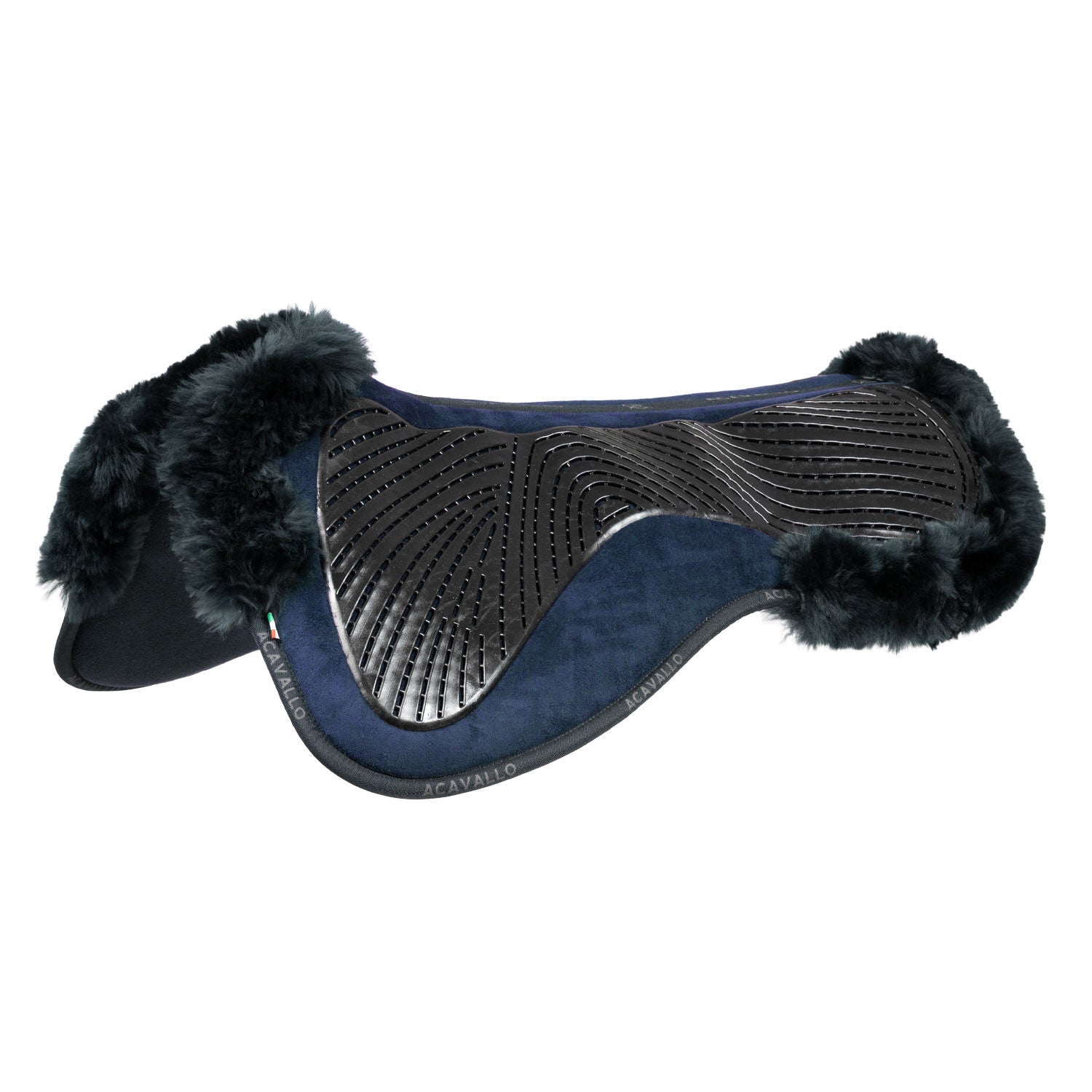 Dressage Pad MF-S JCCS-S CW-CS suede cut-out sheepskin gel grip flat - Nags Essentials