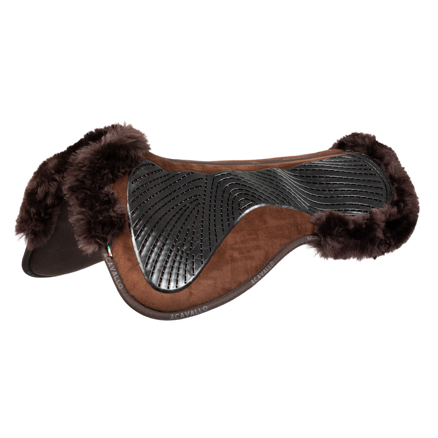 Dressage Pad MF-S JCCS-S CW-CS suede cut-out sheepskin gel grip flat - Nags Essentials