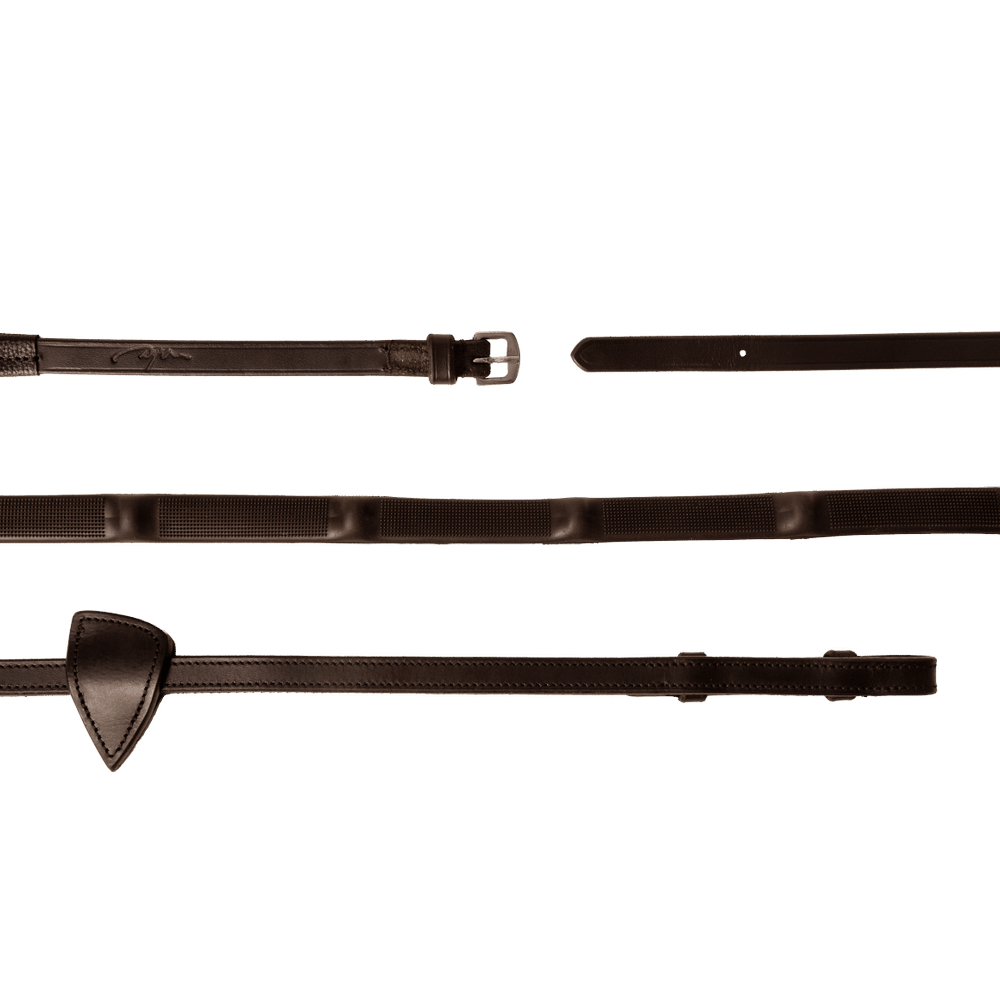 Dyon 1/2 Rubber Reins with 7 integrated Stops - Nags Essentials
