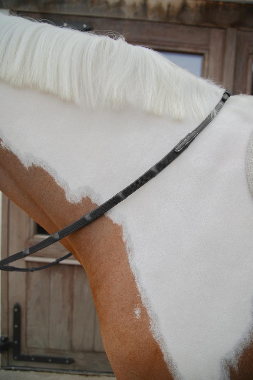 Dyon 1/2 Rubber Reins with 7 integrated Stops - Nags Essentials
