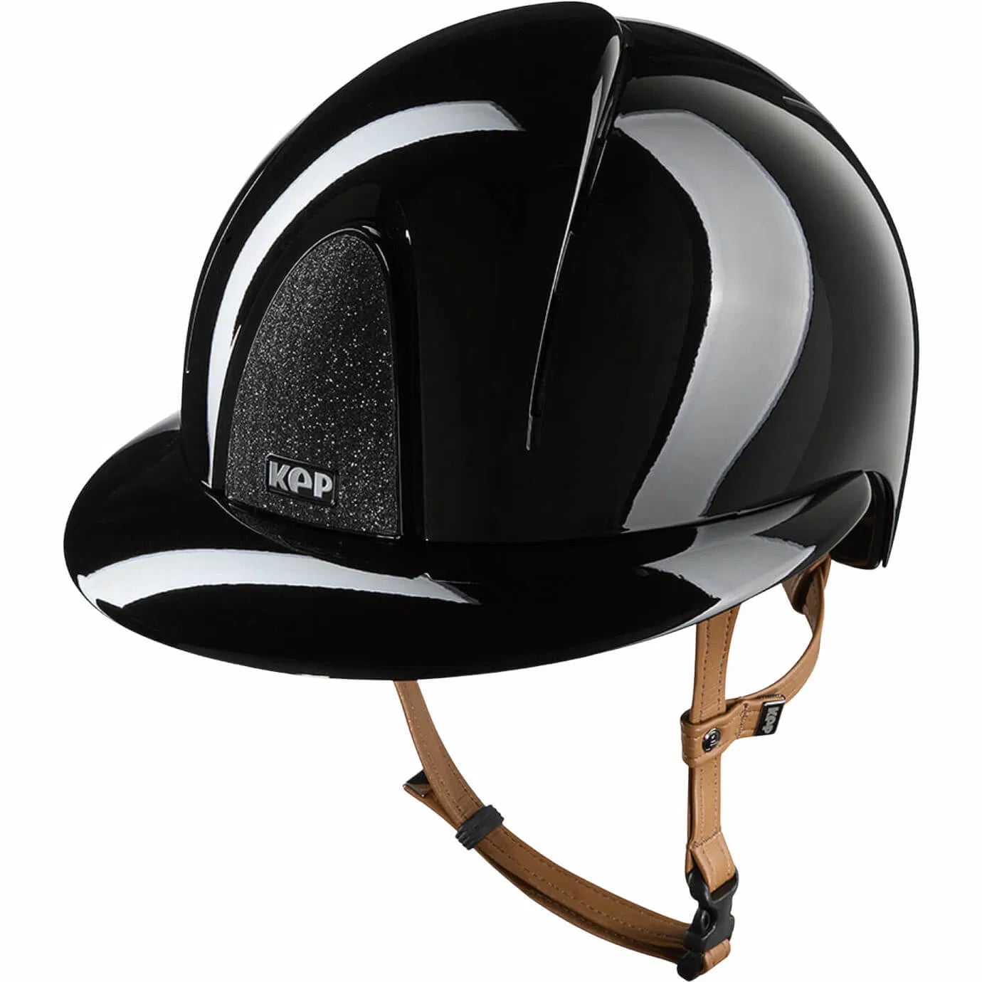KEP Smart Nova Polish Black with Black Star Grill and Tan Harness Polo Peak