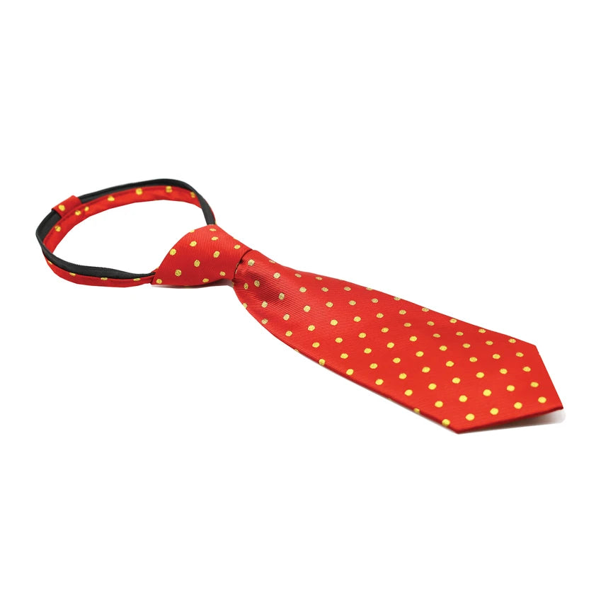 Polka Dot Zipper Tie - Junior