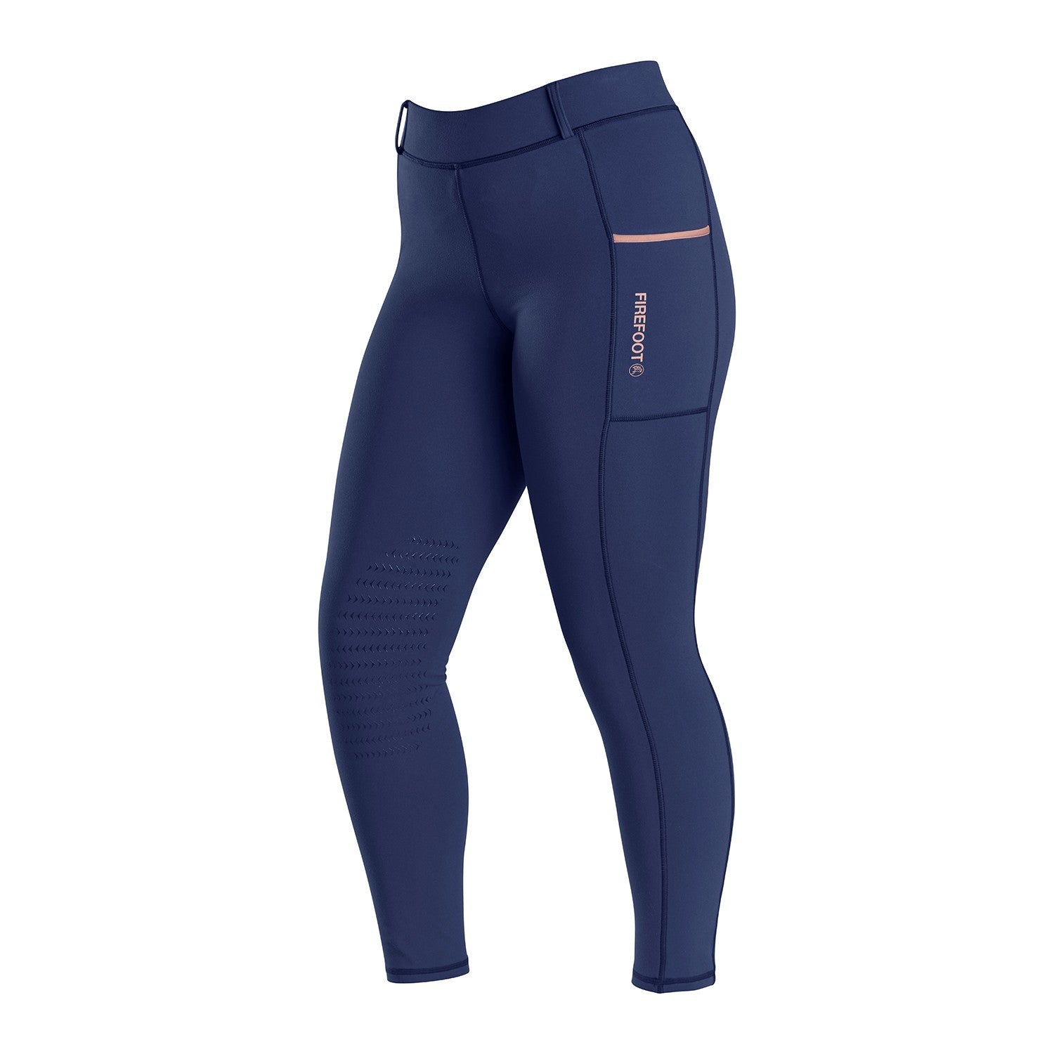 Firefoot Helmsley Full Seat Riding Tights Kids - Navy/Rose Gold - Nags Essentials