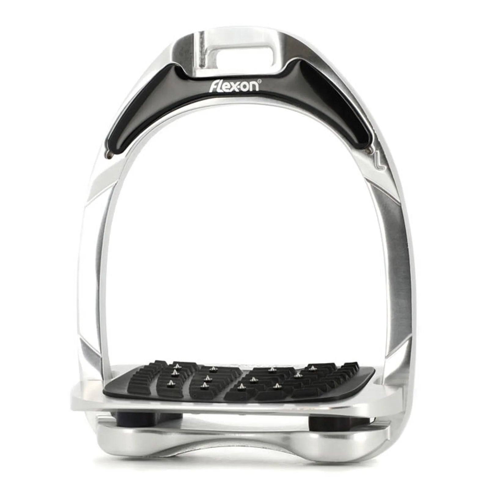 FlexOn Silver Aluminium Stirrups Inclined Ultra Grip