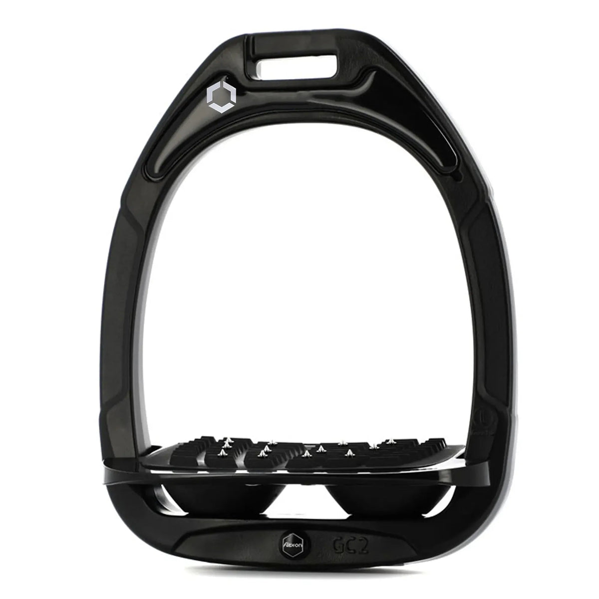 Flexon GC Stirrups Black Frame - Inclined Ultra Grip - Nags Essentials
