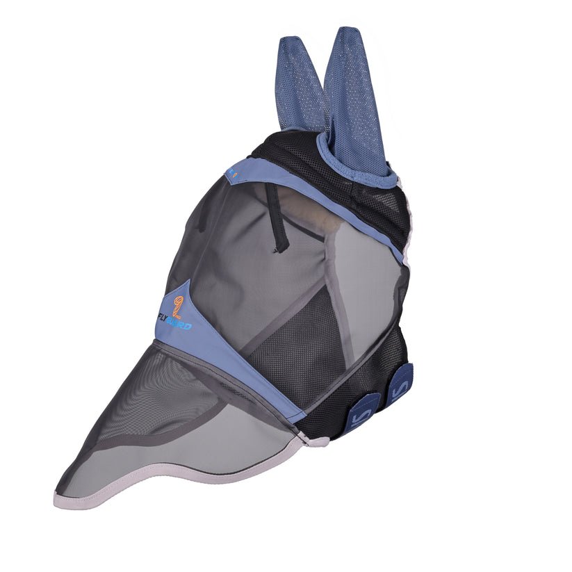 FlyGuard Pro Air Motion Fly Mask with Ears & Nose - Deep Airforce Blue - Nags Essentials
