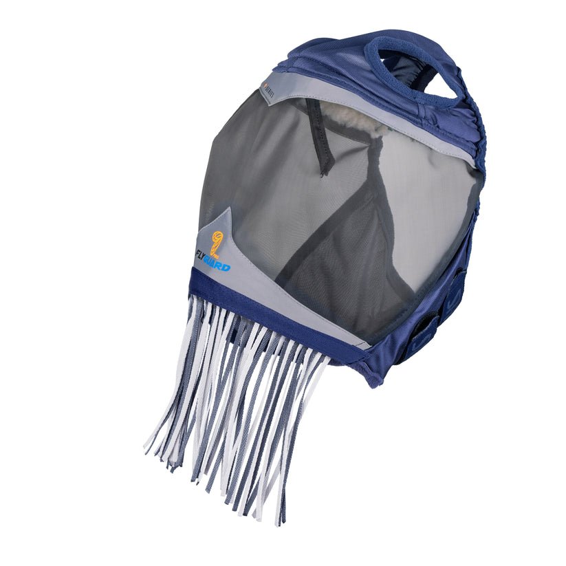 FlyGuard Pro Fine Mesh Fly Mask with Ear Holes & Nose Fringe - Nags Essentials