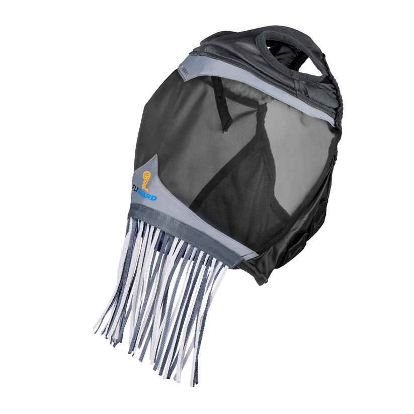 FlyGuard Pro Fine Mesh Fly Mask with Ear Holes & Nose Fringe - Nags Essentials