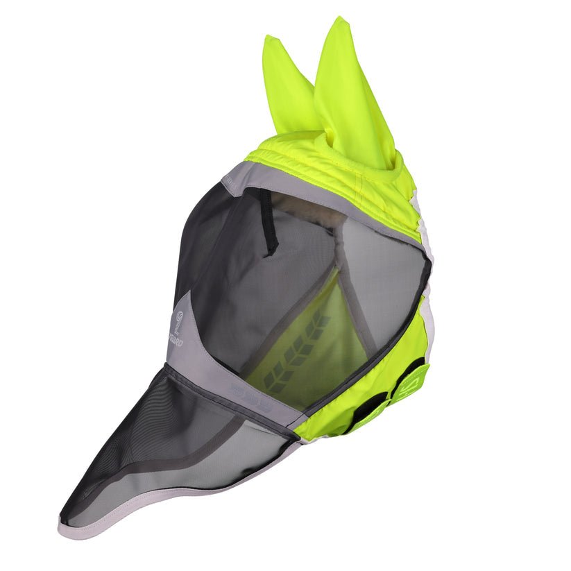 FlyGuard Pro Hi-Viz Fine Mesh Fly Mask with Ears & Nose - Nags Essentials