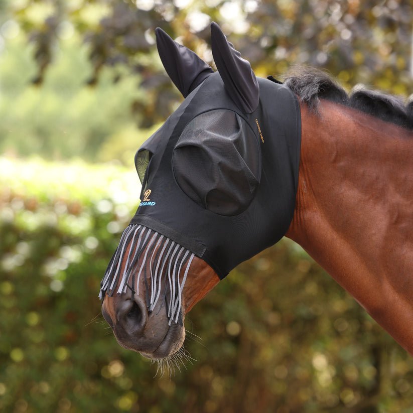 FlyGuard Pro Stretch Fly Mask with Nose Fringe - Nags Essentials